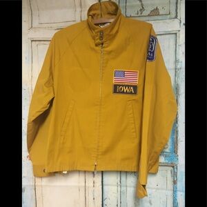 Vintage Collegiate Iowa Patches Jacket M​